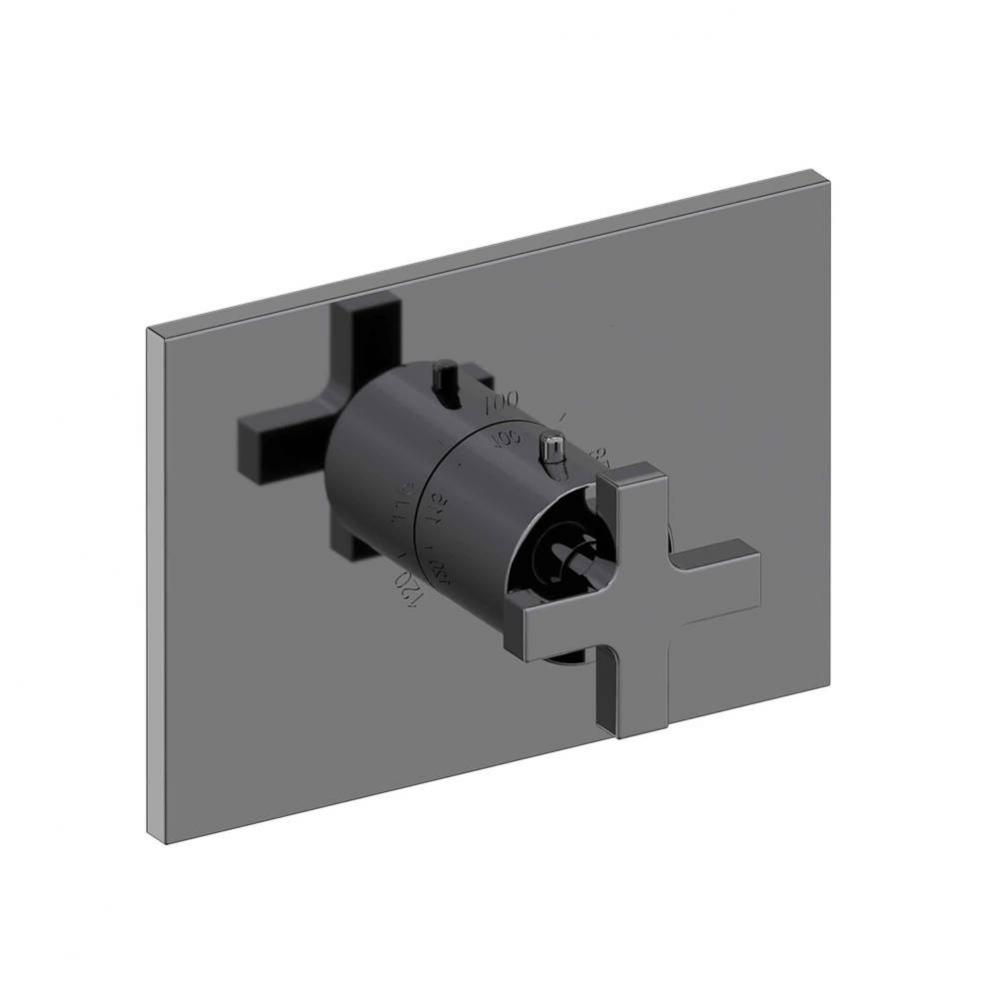 Secant 3/4'' Rectangular Thermostatic Trim Plate with Handle
