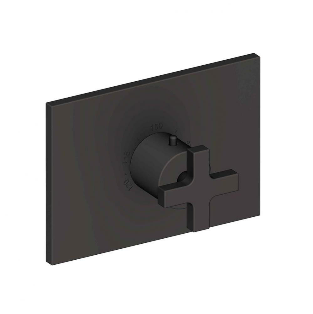 Secant 3/4'' Rectangular Thermostatic Trim Plate with Handle