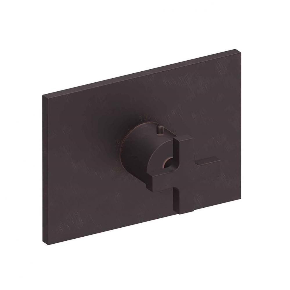 Secant 3/4'' Rectangular Thermostatic Trim Plate with Handle