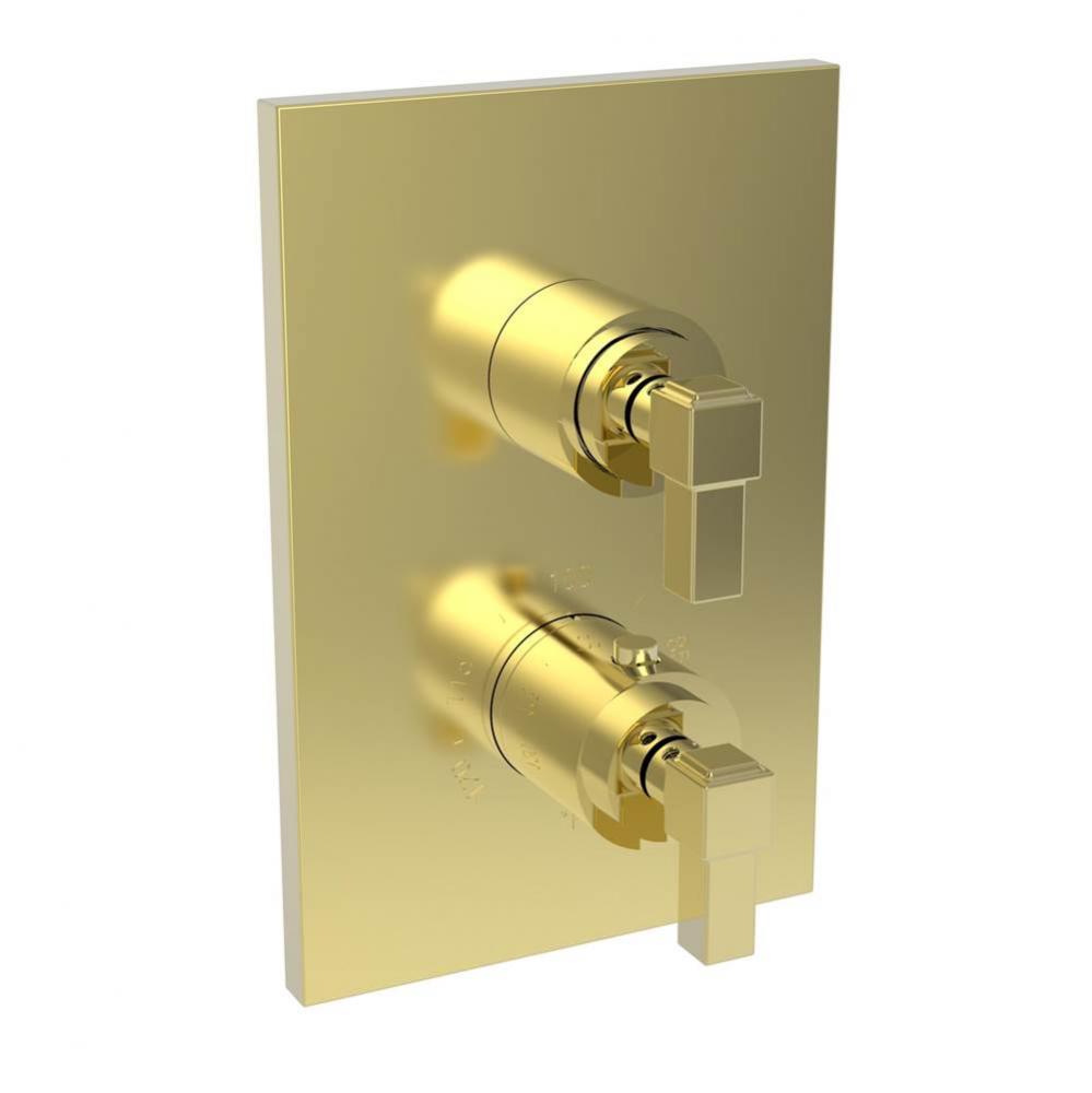 Malvina 1/2'' Square Thermostatic Trim Plate with Handle