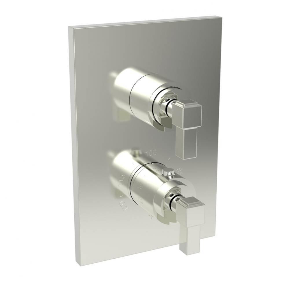 Malvina 1/2'' Square Thermostatic Trim Plate with Handle