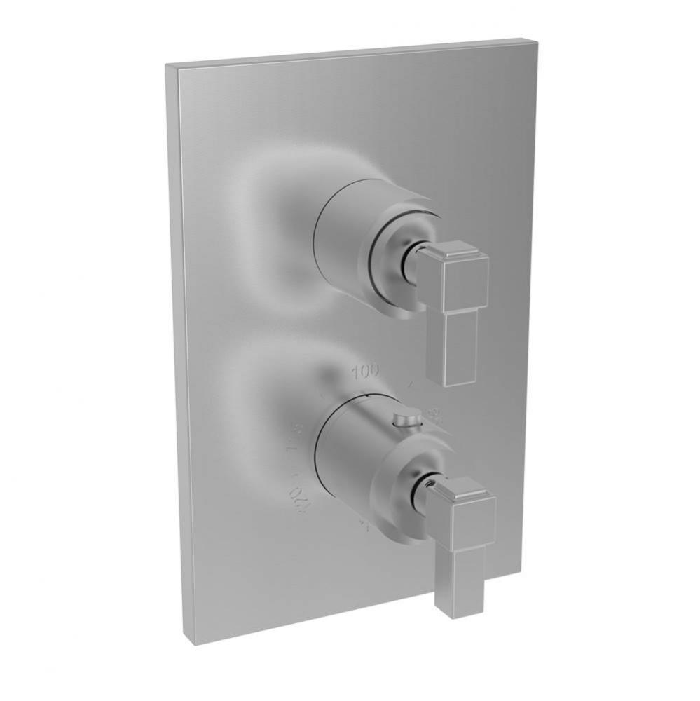 Malvina 1/2'' Square Thermostatic Trim Plate with Handle