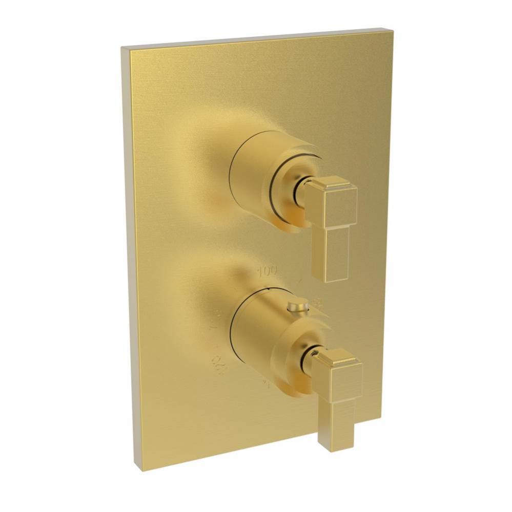 Malvina 1/2'' Square Thermostatic Trim Plate with Handle
