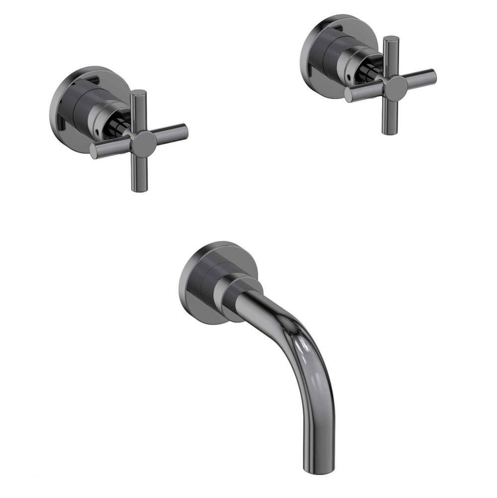 East Linear Wall Mount Tub Faucet