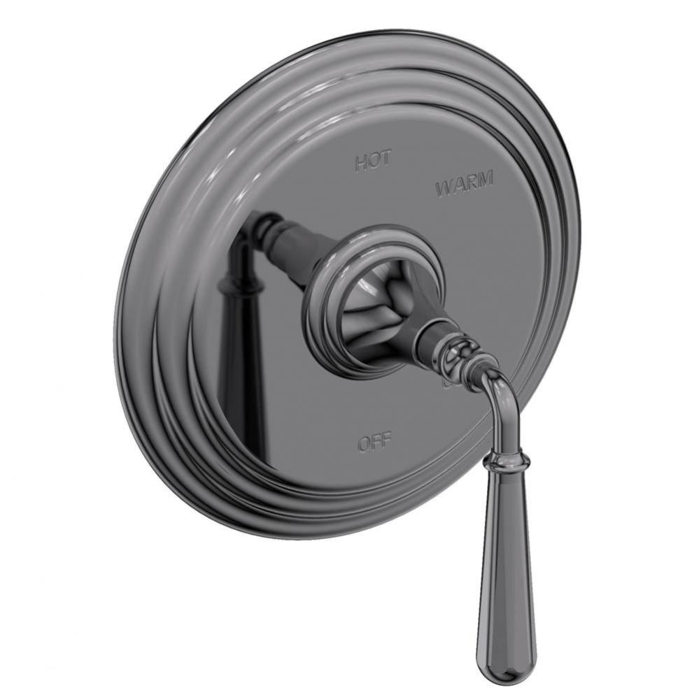 Bevelle Balanced Pressure Shower Trim Plate with Handle. Less showerhead, arm and flange.