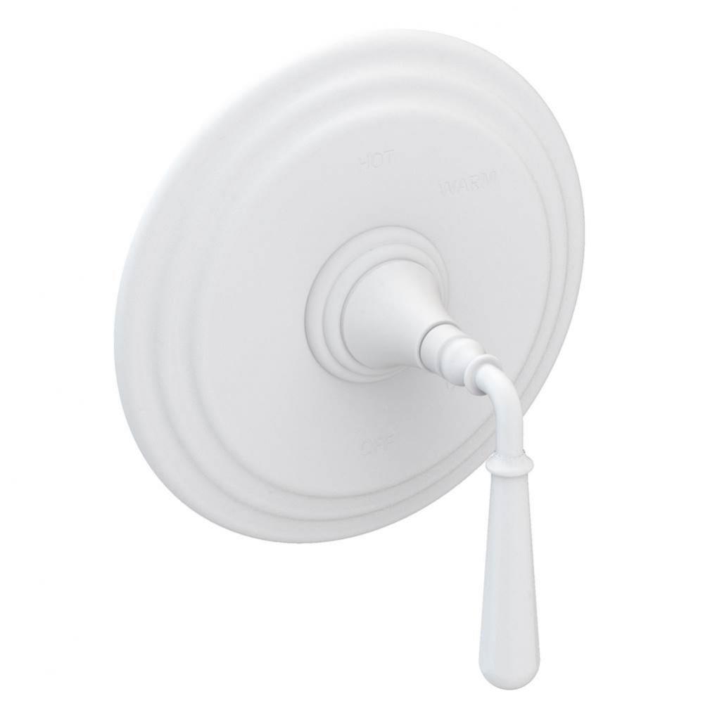 Bevelle Balanced Pressure Shower Trim Plate with Handle. Less showerhead, arm and flange.