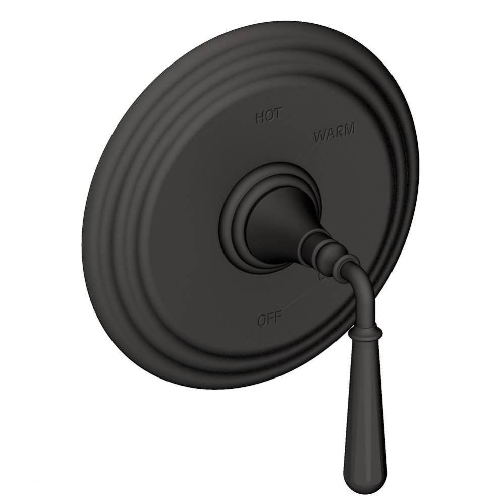 Bevelle Balanced Pressure Shower Trim Plate with Handle. Less showerhead, arm and flange.