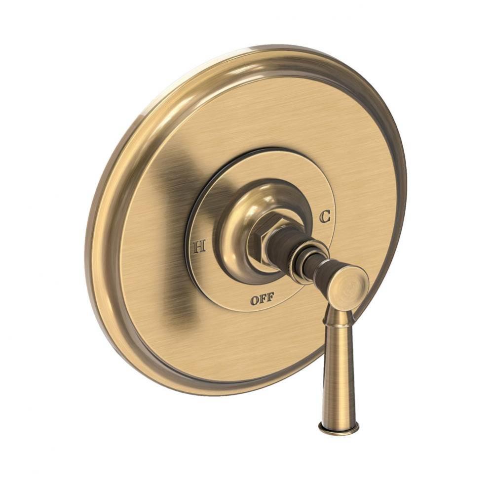 Vander Balanced Pressure Shower Trim Plate with Handle. Less showerhead, arm and flange.