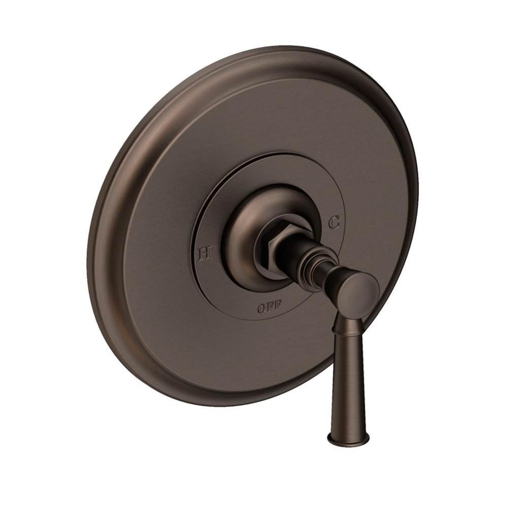 Vander Balanced Pressure Shower Trim Plate with Handle. Less showerhead, arm and flange.