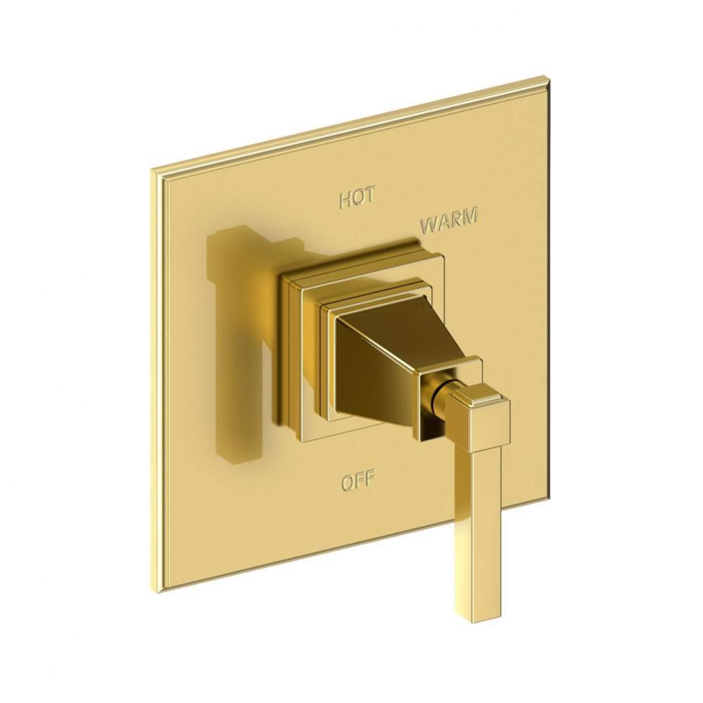 Malvina Balanced Pressure Shower Trim Plate with Handle. Less showerhead, arm and flange.