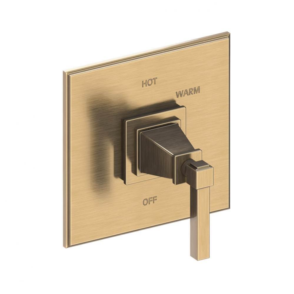 Malvina Balanced Pressure Shower Trim Plate with Handle. Less showerhead, arm and flange.