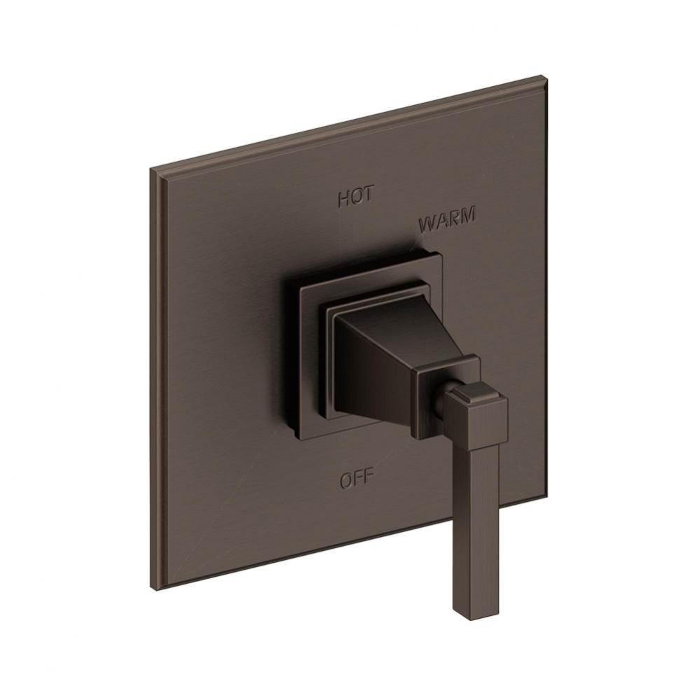 Malvina Balanced Pressure Shower Trim Plate with Handle. Less showerhead, arm and flange.