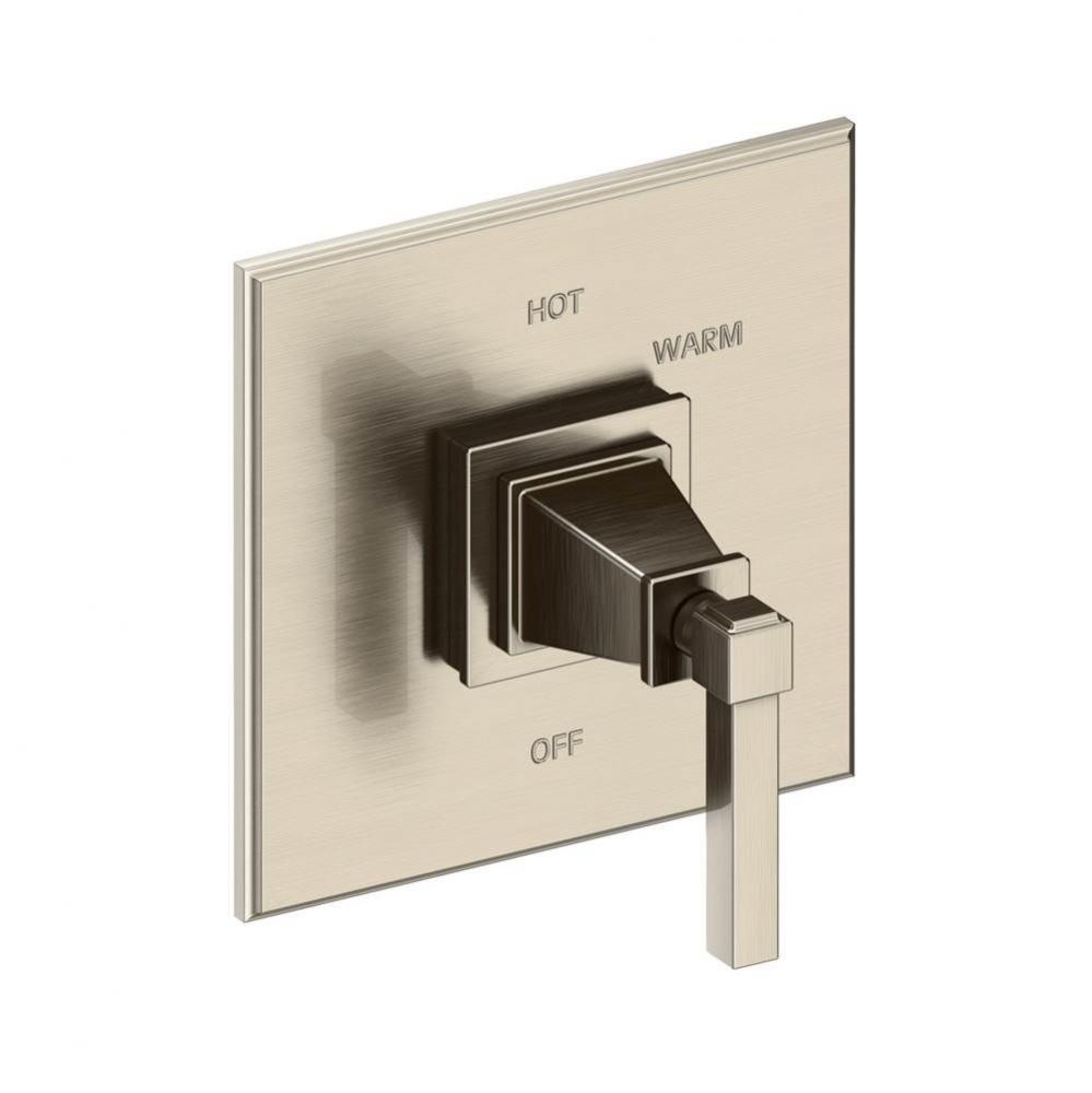 Malvina Balanced Pressure Shower Trim Plate with Handle. Less showerhead, arm and flange.