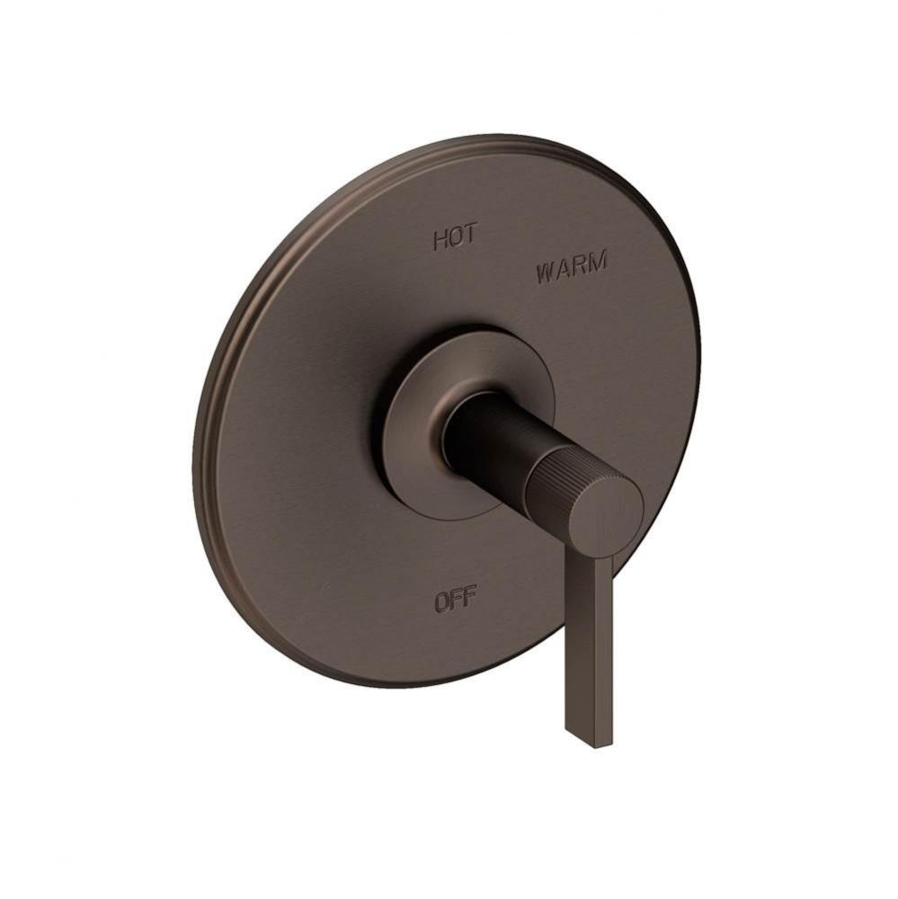 Pardees Balanced Pressure Shower Trim Plate with Handle. Less showerhead, arm and flange.