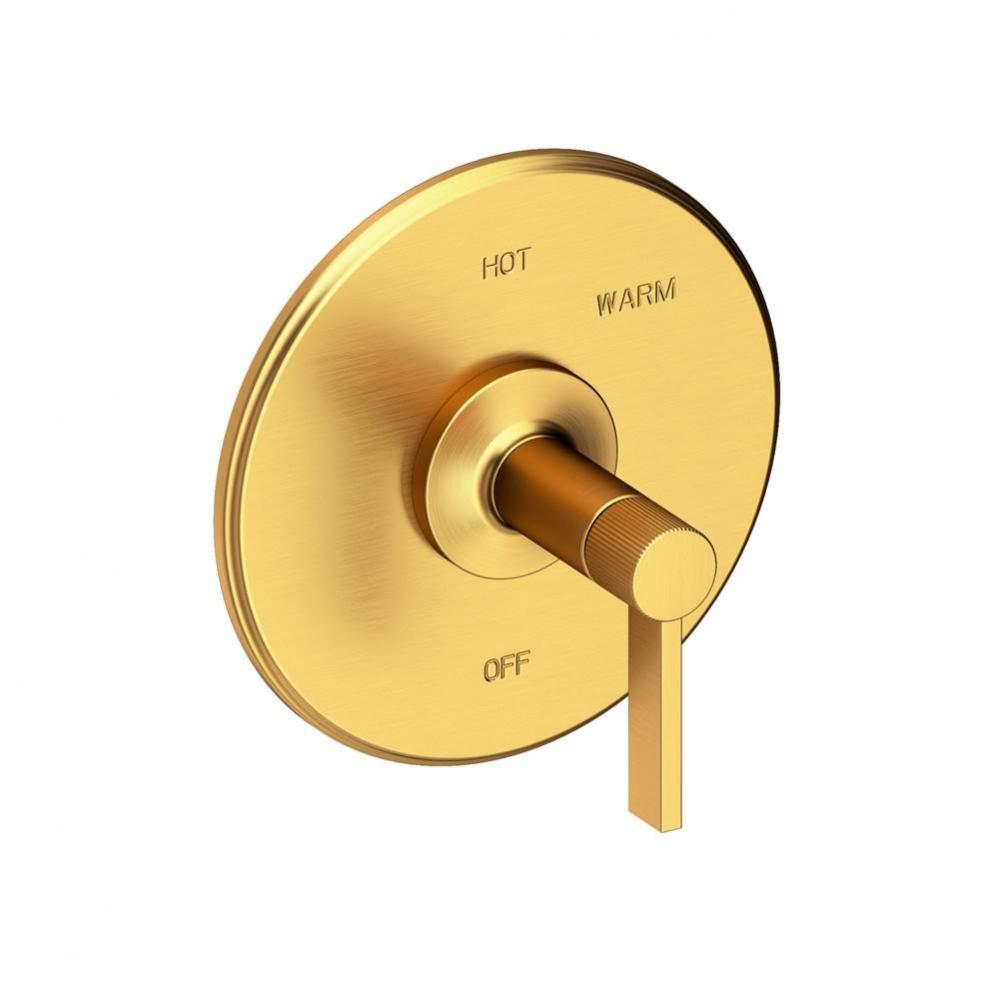 Pardees Balanced Pressure Shower Trim Plate with Handle. Less showerhead, arm and flange.