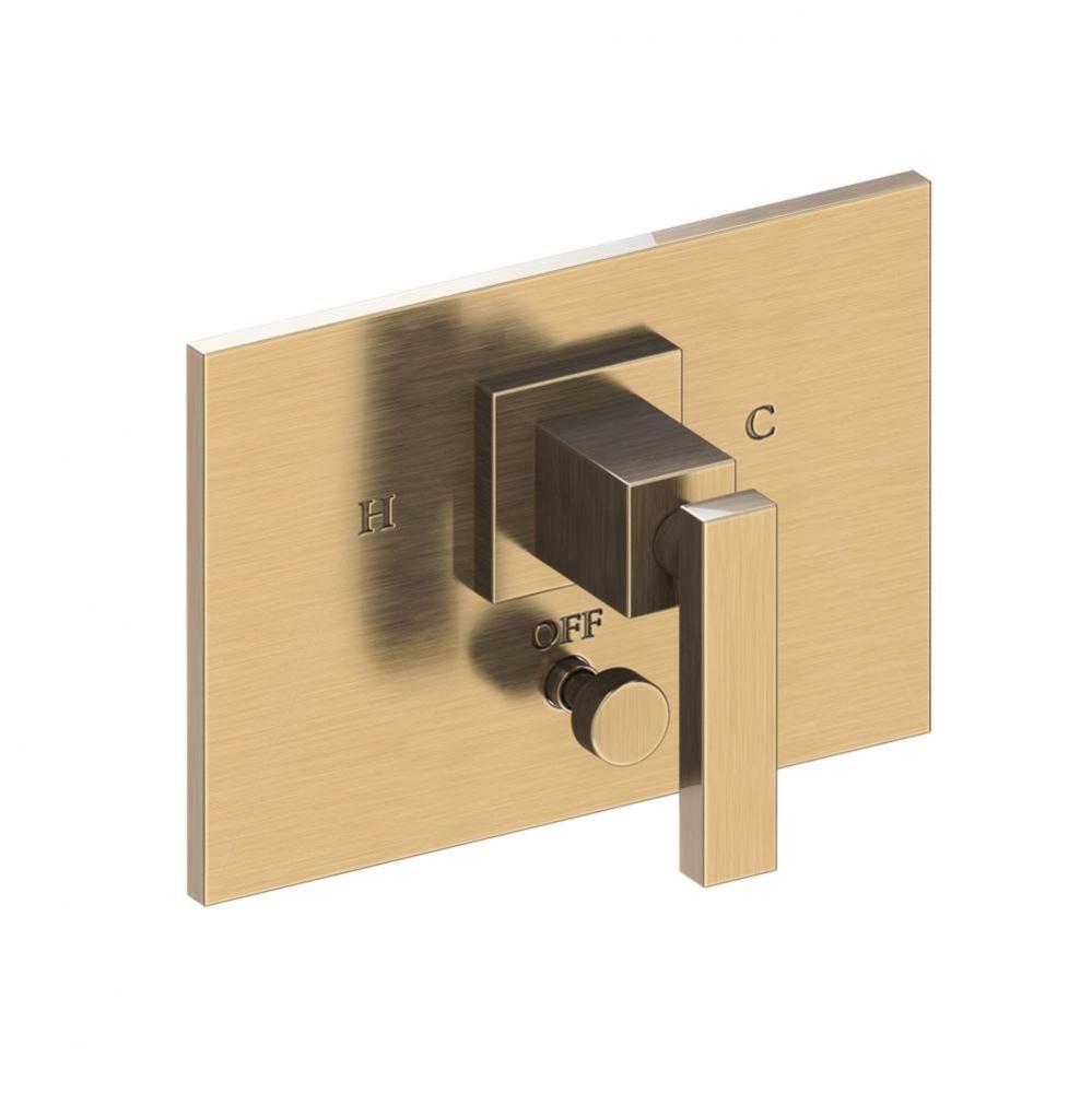 Secant Balanced Pressure Tub & Shower Diverter Plate with Handle