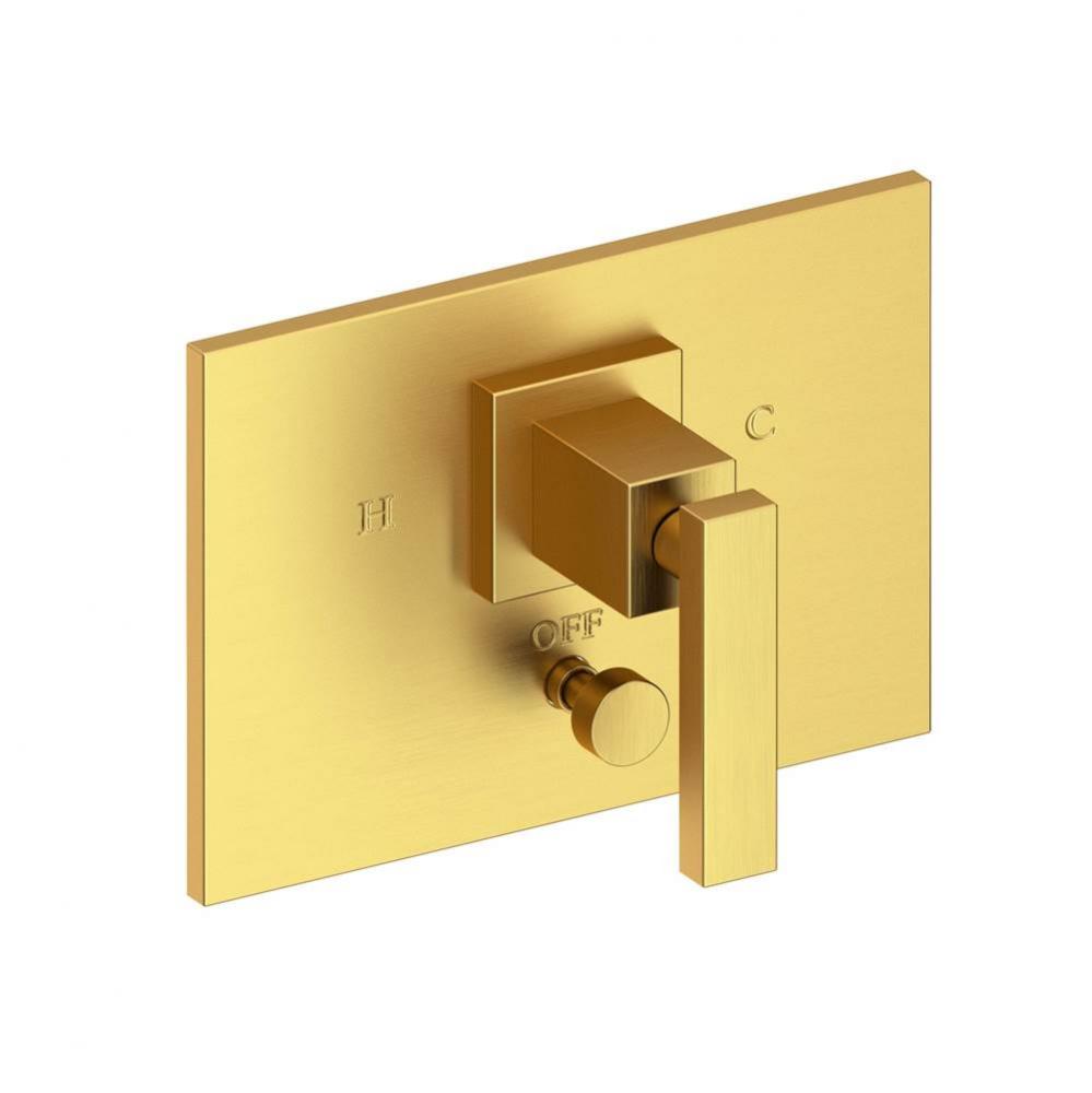 Secant Balanced Pressure Tub & Shower Diverter Plate with Handle