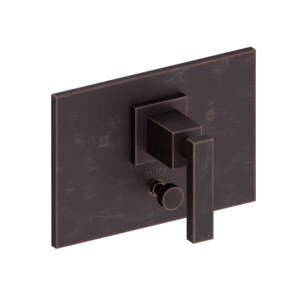 Secant Balanced Pressure Tub & Shower Diverter Plate with Handle