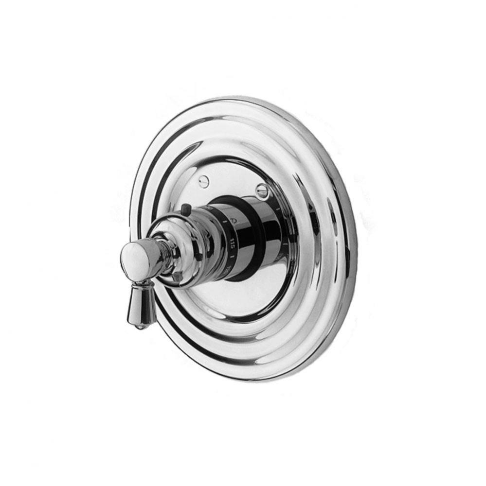 3/4'' Round Thermostatic Trim Plate with Handle