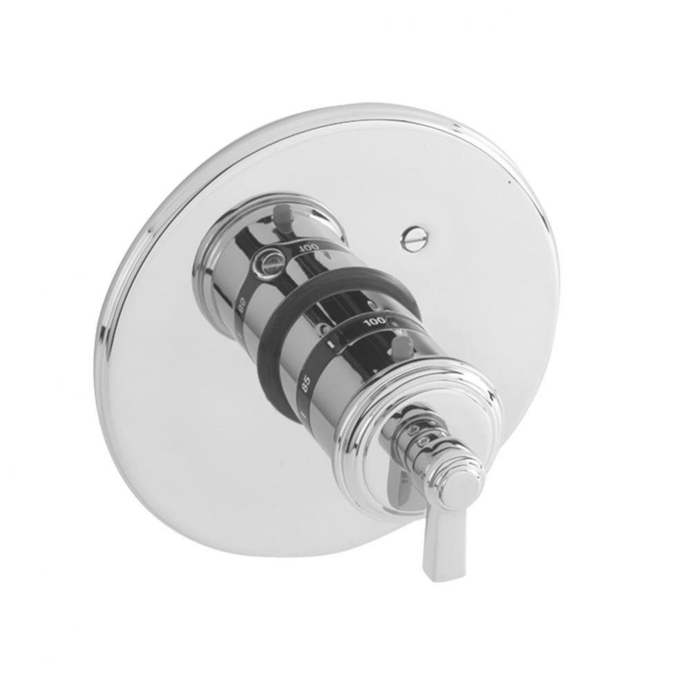 3/4'' Round Thermostatic Trim Plate With Handle