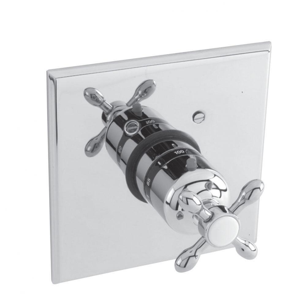 3/4'' Square Thermostatic Trim Plate With Handle