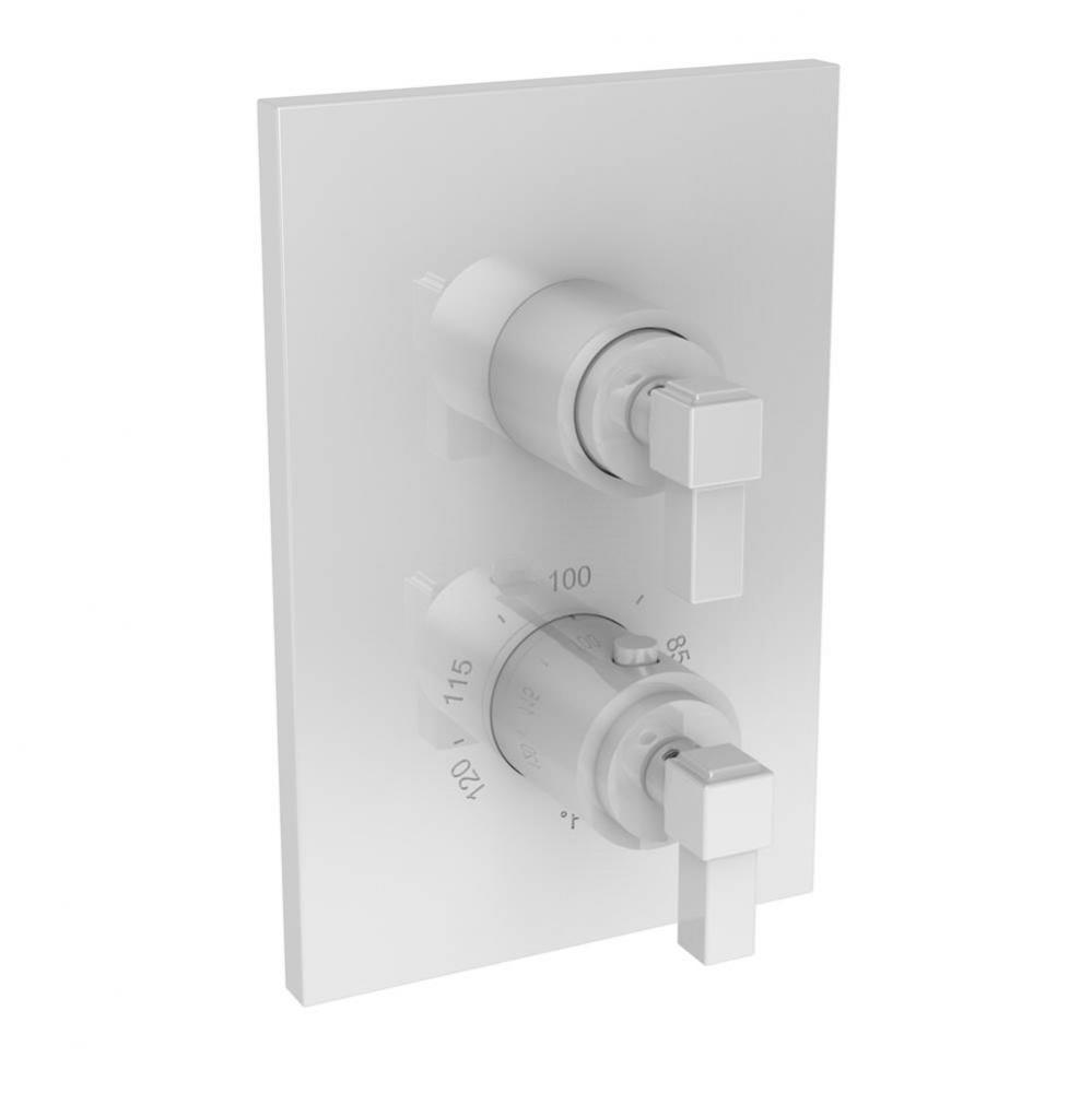Malvina 1/2'' Square Thermostatic Trim Plate with Handle