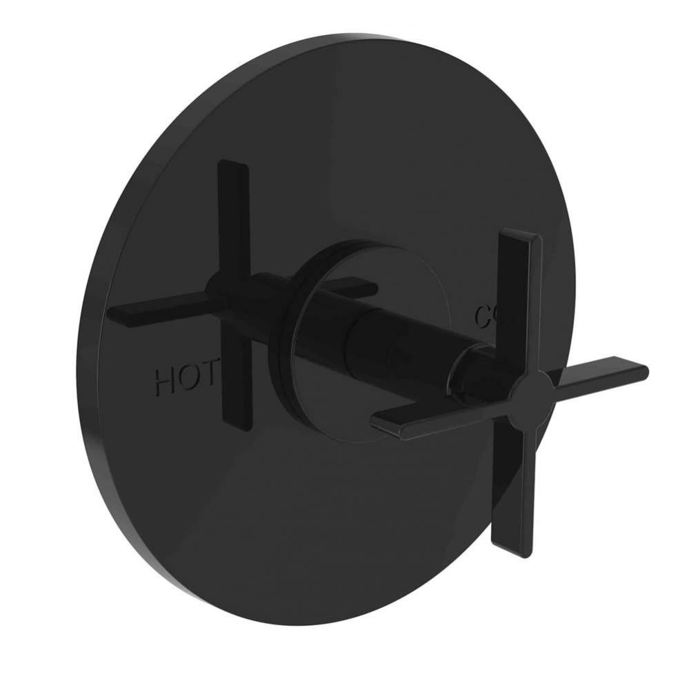 Tolmin Balanced Pressure Shower Trim Plate with Handle. Less showerhead, arm and flange.