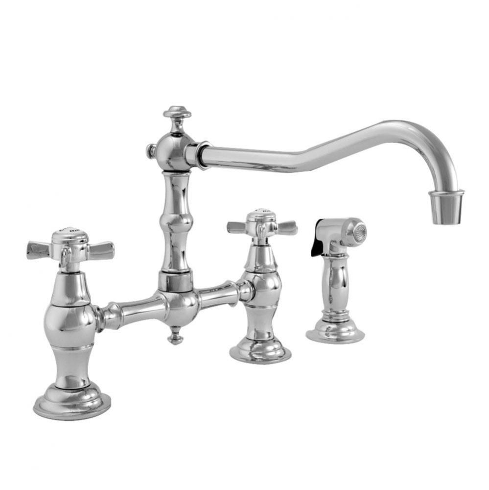 Kitchen Bridge Faucet With Side Spray