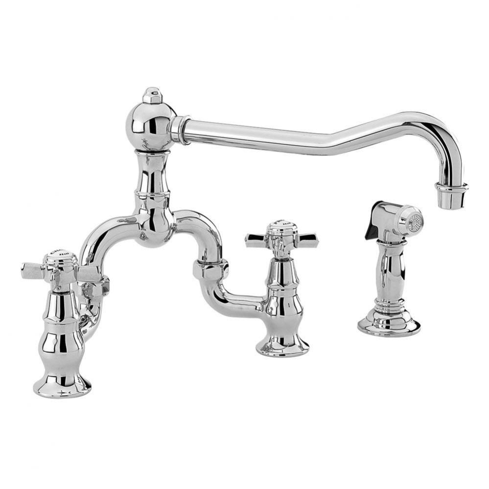 Kitchen Bridge Faucet with Side Spray