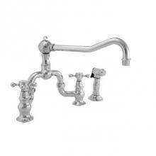 Newport Brass 9452-1/26 - Kitchen Bridge Faucet with Side Spray