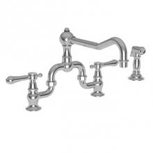 Newport Brass 9453-1/26 - Kitchen Bridge Faucet with Side Spray