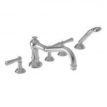 Newport Brass 3-2477/26 - Jacobean Roman Tub Faucet with Hand Shower