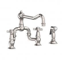 Newport Brass 9451-1/15P - Kitchen Bridge Faucet with Side Spray