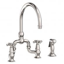 Newport Brass 9460/15P - Kitchen Bridge Faucet with Side Spray