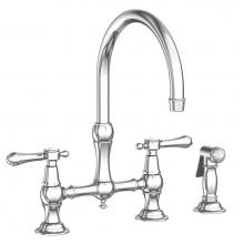 Newport Brass 9458/26 - Kitchen Bridge Faucet with Side Spray