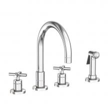 Newport Brass 9911/26 - East Linear Kitchen Faucet with Side Spray