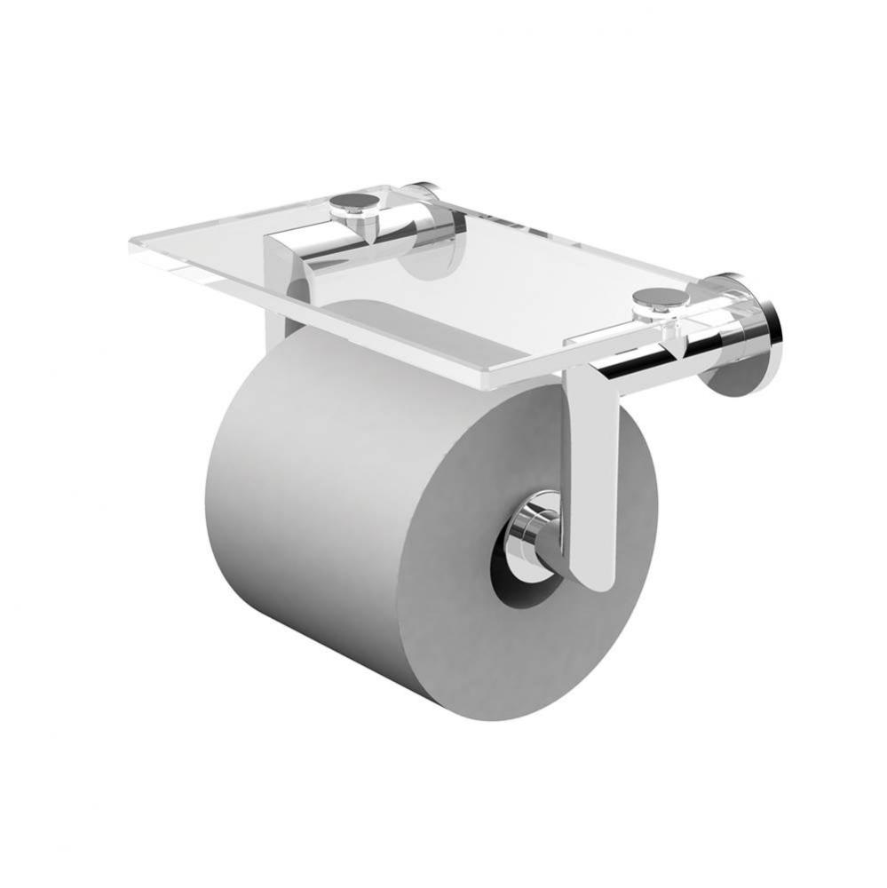 Double Post Toilet Tissue Holder with Cover