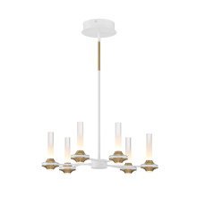 Eurofase 45712-029 - TORCIA, 6LT CHANDELIER S,WHITE