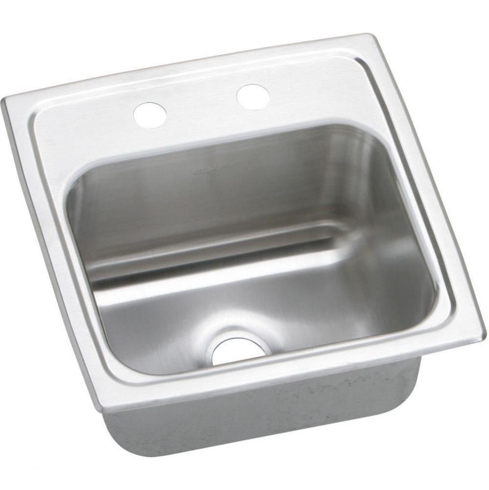 Celebrity Stainless Steel 15'' x 15'' x 6-1/8'', Single Bowl Drop-in