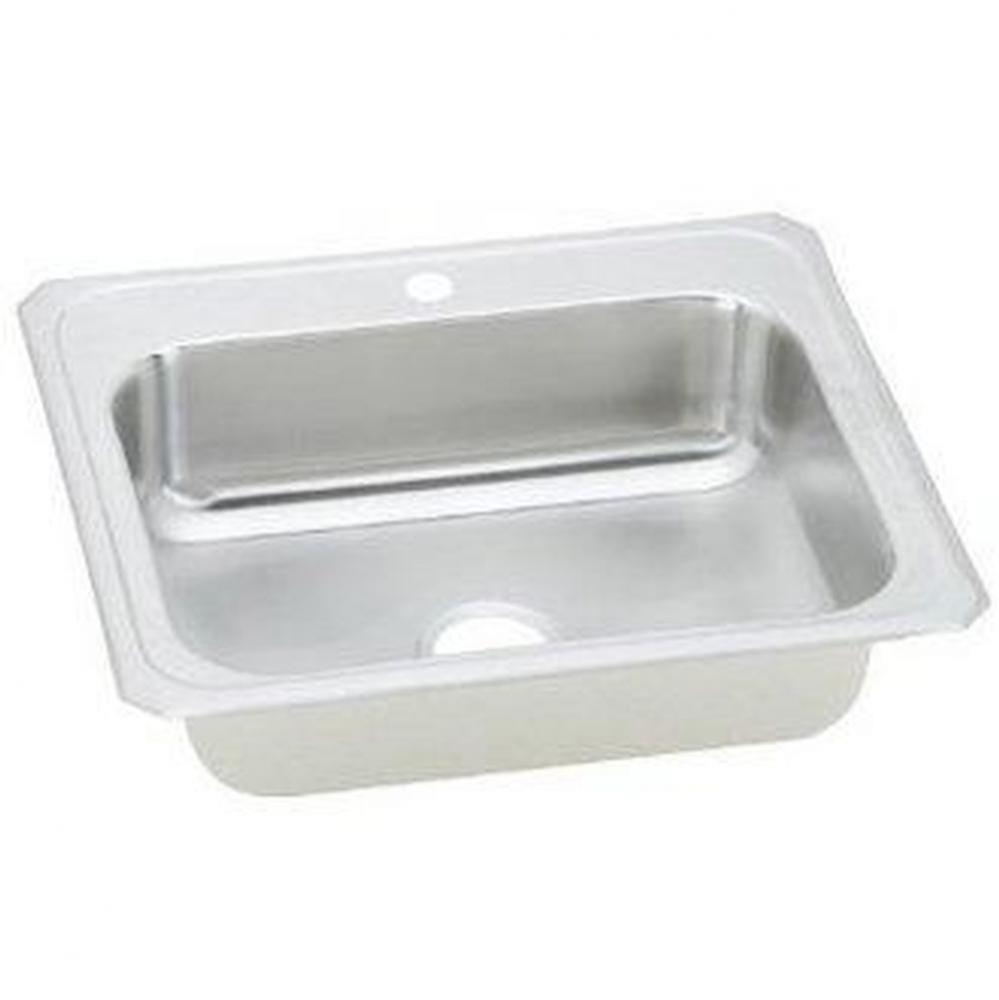 20 Gauge Stainless Steel 17'' x 21.25'' x 6.875'' Single Bowl Drop-i