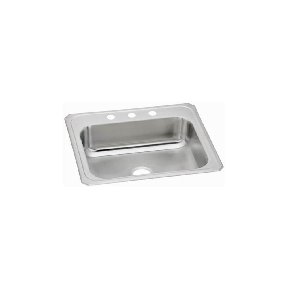 20 Gauge Stainless Steel 31'' x 22'' x 6.875'' Single Bowl Drop-in K