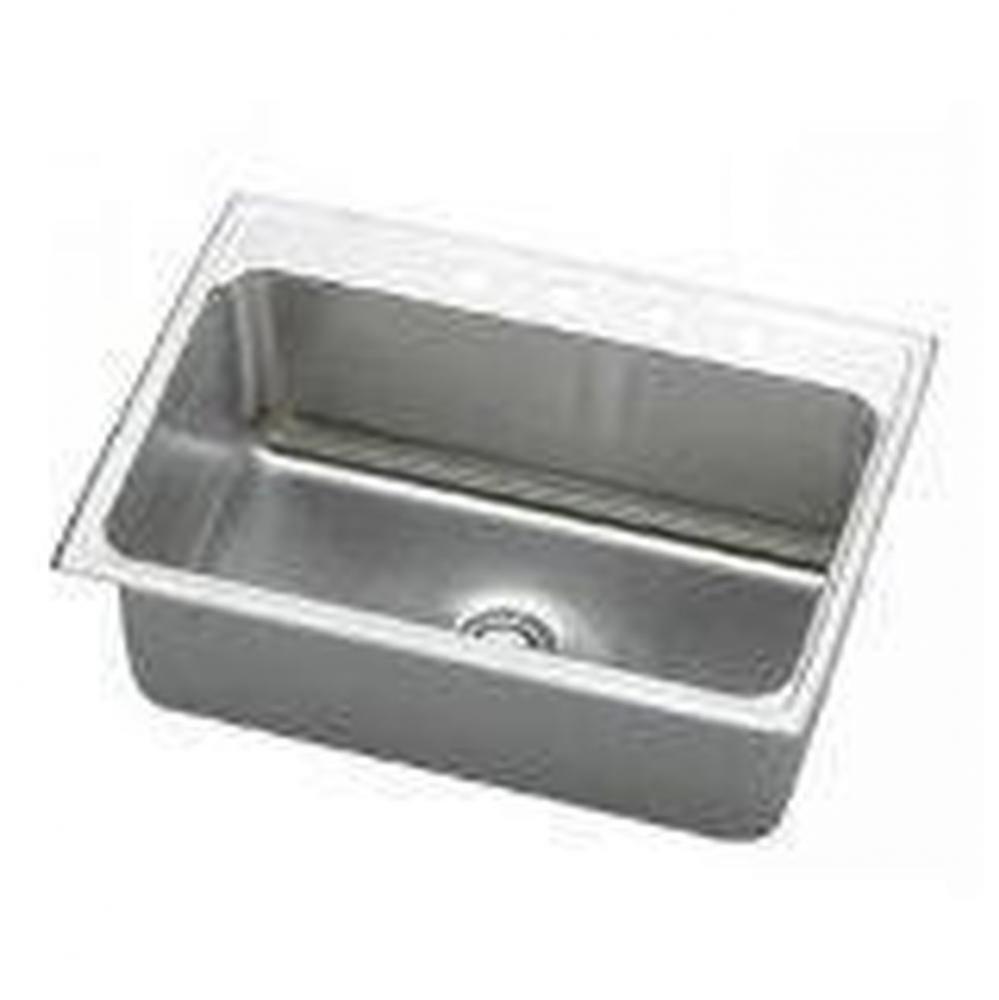 18 Gauge 31'' X 22'' X 10.125'' Single Bowl Kitchen Sink