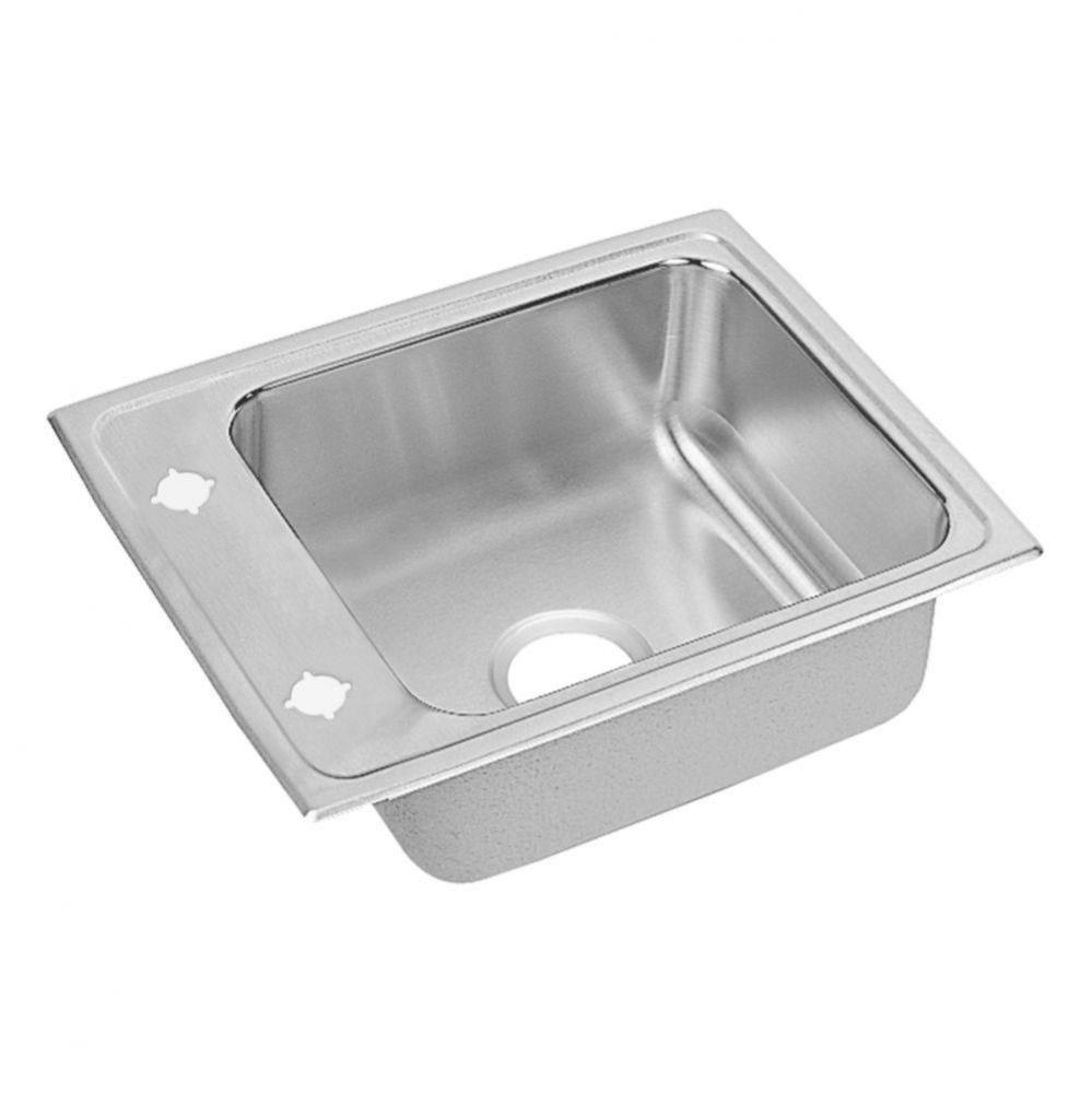 Lustertone Classic Stainless Steel 22'' x 17'' x 6'', Single Bowl Dr