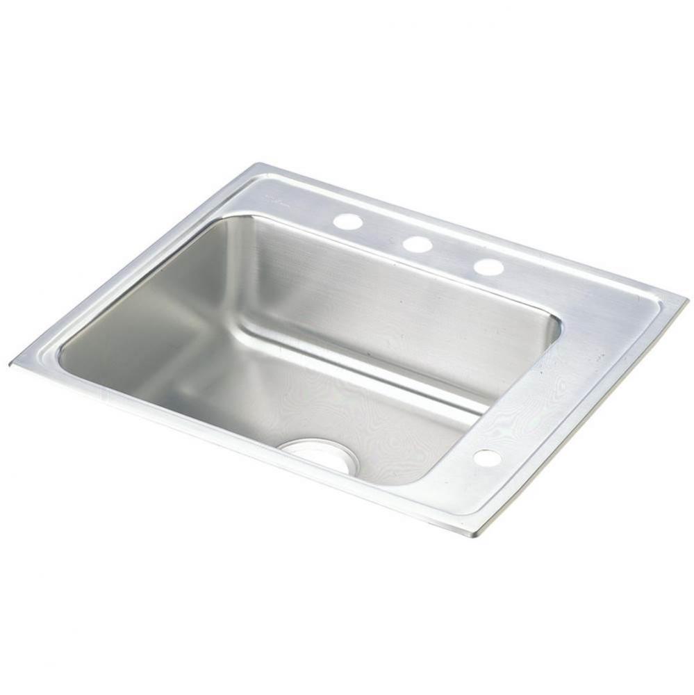Lustertone Classic Stainless Steel 25'' x 22'' x 6'', Single Bowl Dr