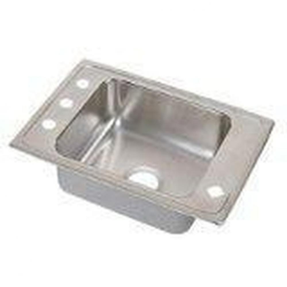 18 Gauge 31'' X 19.5'' X 5.5'' Single Bowl Sink