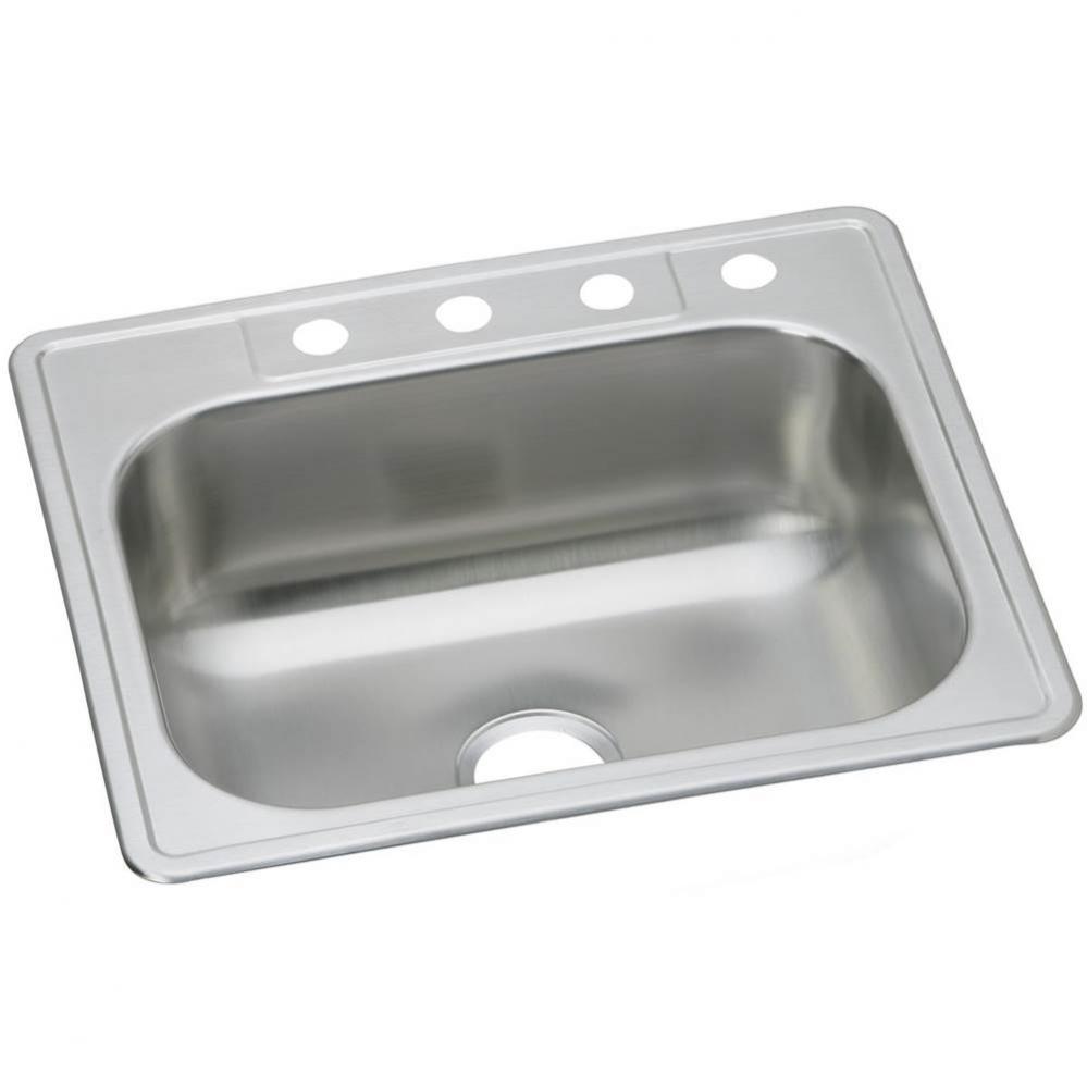 Dayton Stainless Steel 25'' x 22'' x 8-1/16'', Single Bowl Drop-in S