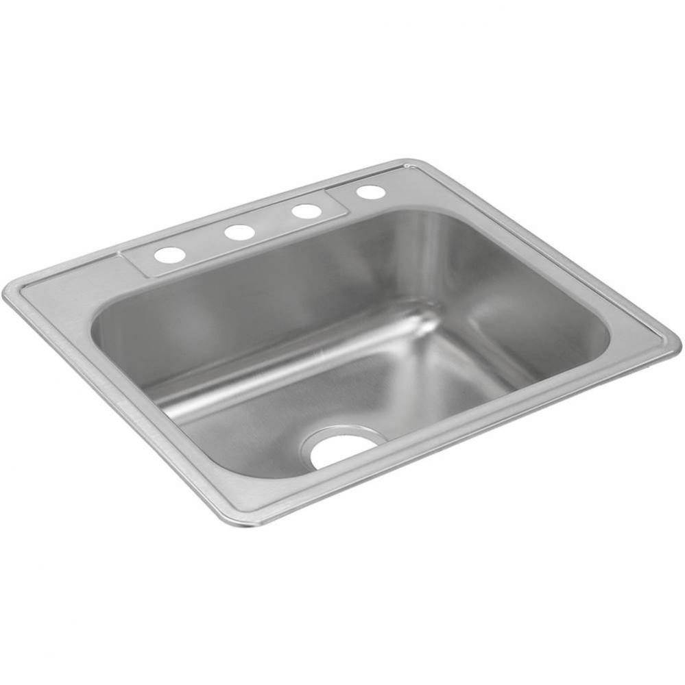 Dayton Stainless Steel 25'' x 22'' x 8-3/16'', Single Bowl Drop-in S