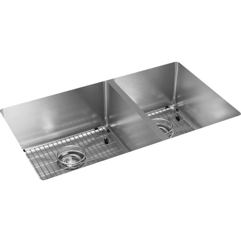 Crosstown 18 Gauge Stainless Steel 31-1/2'' x 18-1/2'' x 9'', 60/40