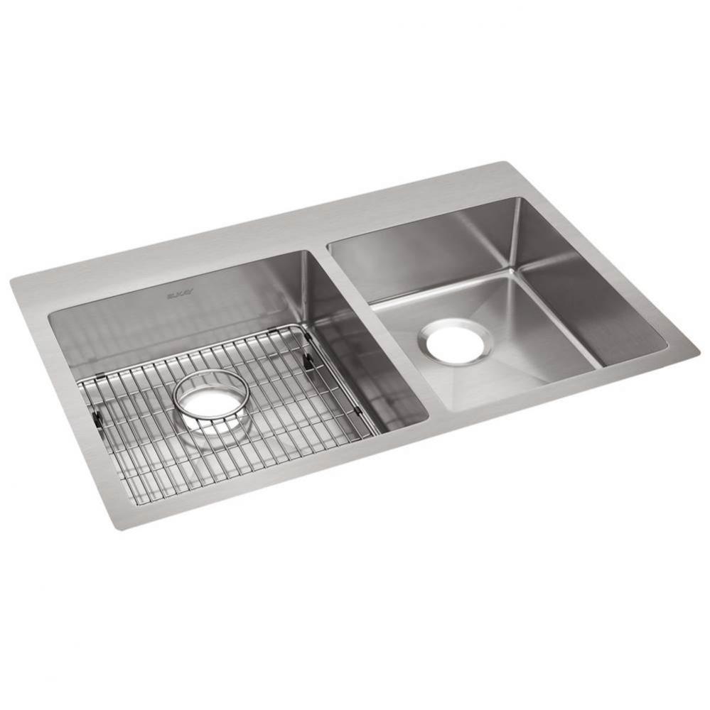 Crosstown 18 Gauge Stainless Steel 33'' x 22'' x 9'', 0-Hole 60/40 D