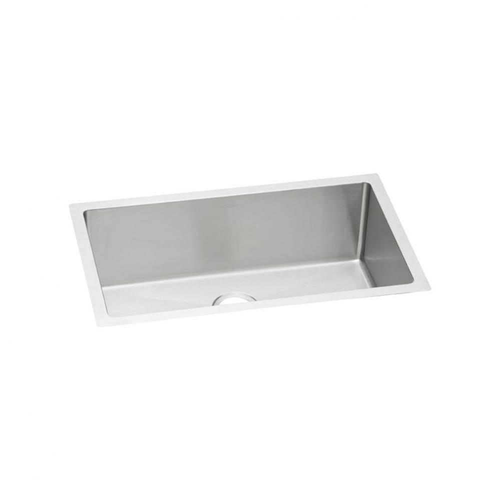 16 Gauge Stainless Steel 30.5'' x 18.5'' x 10'' Single Bowl Undermou